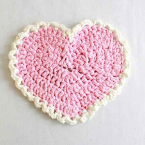 Crochet Heart Placemat Pattern