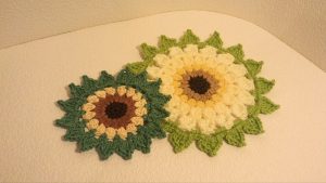 Crochet Sunflower Placemats