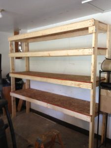 DIY Garage Shelves 2x4