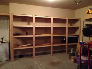 DIY Garage Shelves