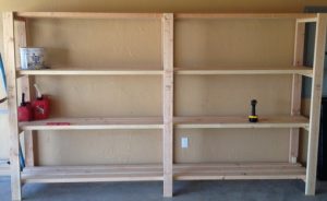 DIY Garage Shelving Idea