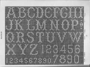 Filet Crochet Letters