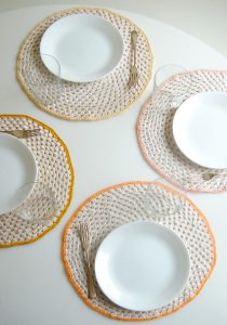 Granny Circle Crochet Placemat Pattern