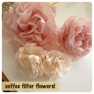 How to Make Coffee Filter Roses