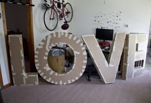 Large Paper Mache Letters