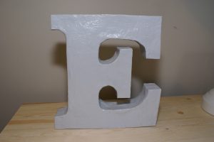 Paper Mache Greek Letter