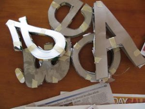 Paper Mache Letters 24