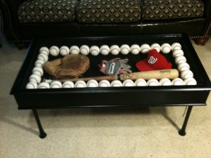 Baseball Shadow Case Coffee Table