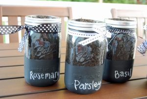 Chalkboard Paint Mason Jars