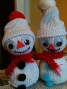 Christmas Sock Snowmen