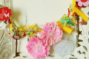 Crepe Paper Flower Garland