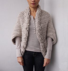 Crochet Chunky Shrug Cardigan Pattern