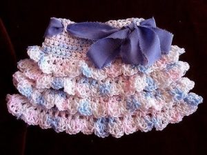 Crochet Tiered Baby Skirt
