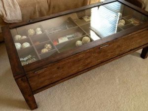 DIY Glass Shadow Case Coffee Table