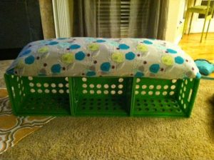 DIY Kids Storage Bench