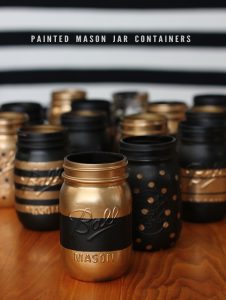 DIY Painted Mason Jars