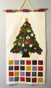 Felt Christmas Tree Advent Calendar