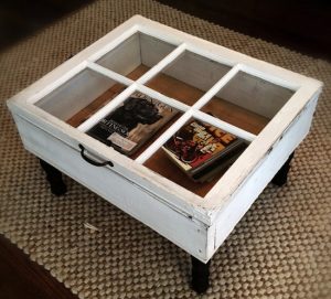  Glass Top Display Shadow Case Coffee Table