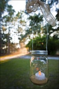 Hanging Mason Jar Candle