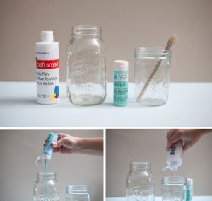 How to Paint Glass Mason Jars