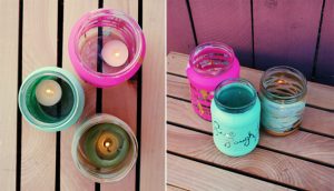 Mason Jar Candles Beach