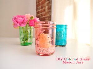 Mason Jar Candles and Flowers