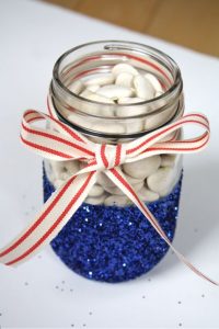 Painted Mason Jar Candle Holder