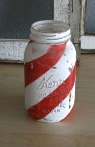 Painted Mason Jar Christmas
