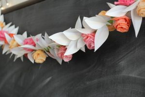 Paper Rose Garland