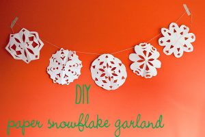 Paper Snowflake Garland