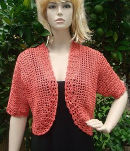 Short Sleeve Crochet Shrug