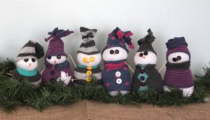 Snowmen Sock Craft