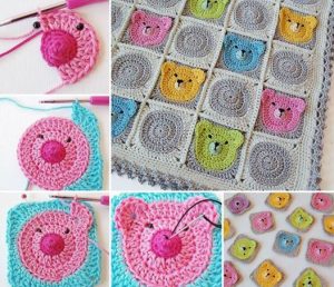 Teddy Bear Blanket Crochet Pattern