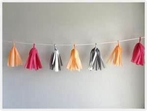 Tissue Paper Garland Tutorial