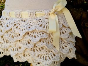 White Crochet Skirt