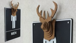 Cardboard Deer Head