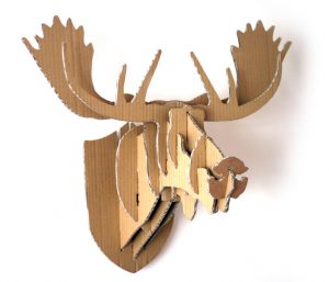 Cardboard Moose Deer Head