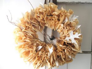 Coffee Filter Wreath Tutorial