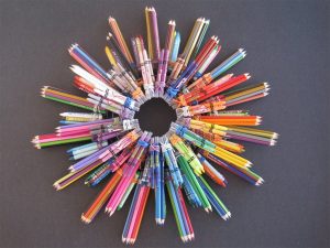 Colored Pencil Wreath