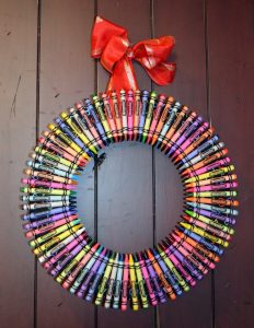 Crayon Wreath