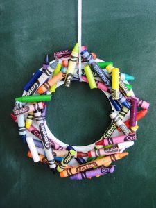 Crayon Wreath Craft