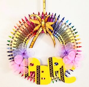 Crayon Wreath Tutorial