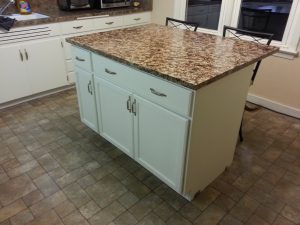 DIY Kitchen Island from Cabinets