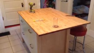 DIY Kitchen Island with Seating