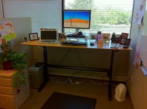 DIY Standing Desk Cubicle