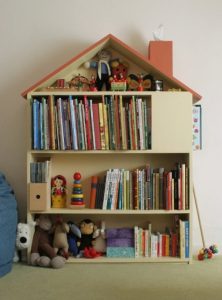 Dollhouse Wooden Bookcase