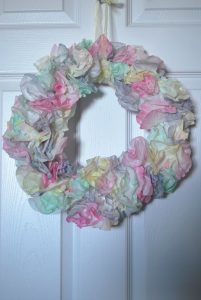 Easter Coffee Filter Wreath