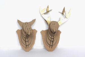 Fake Cardboard Deer Heads