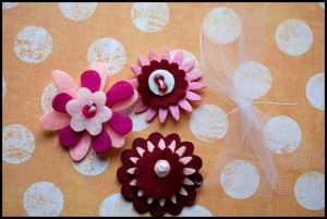 Felt Flower Bows