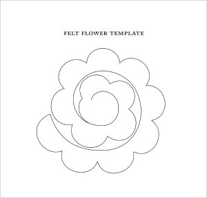 Template For Felt Flower